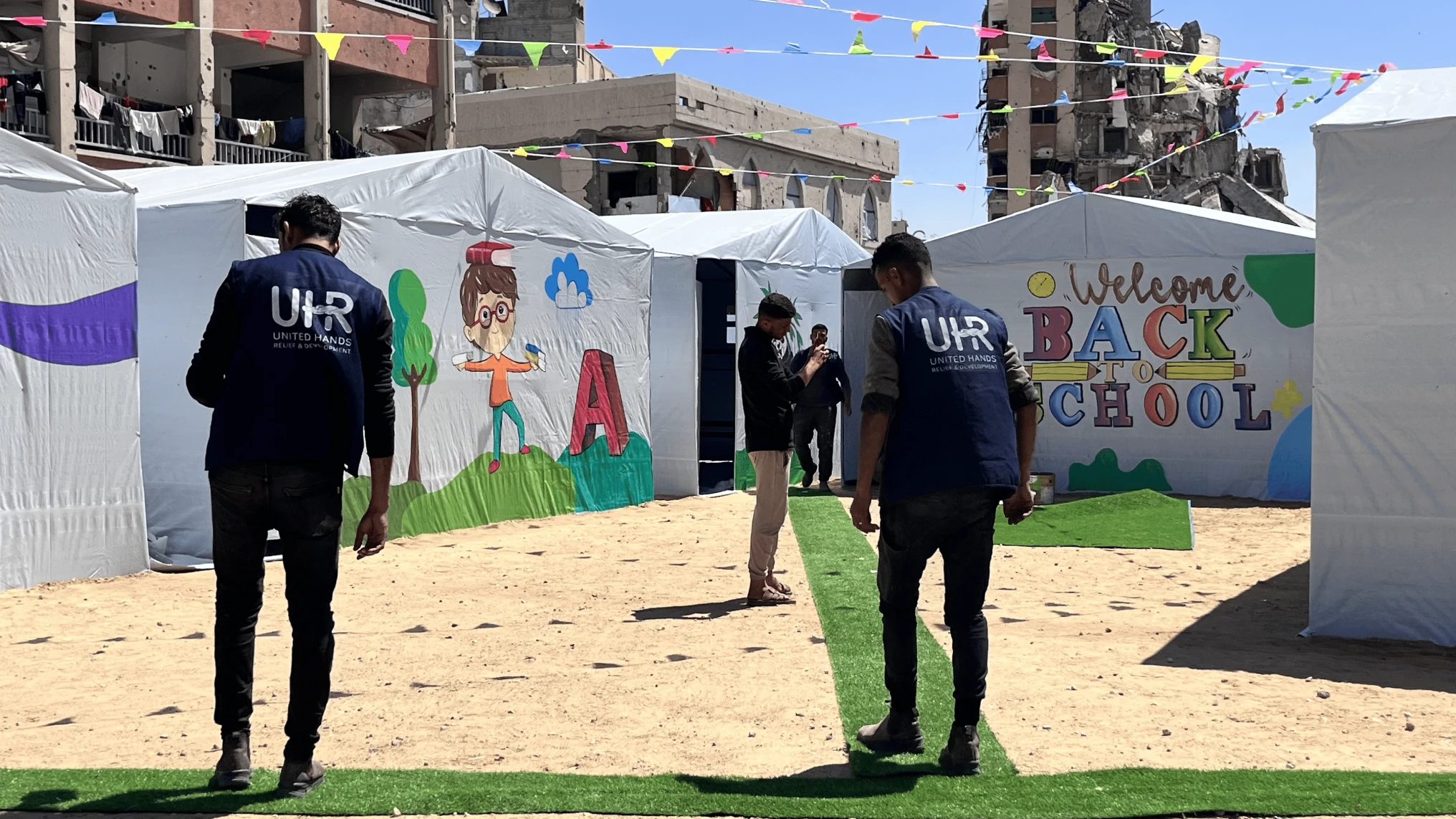 UHR-2026-4-15-Opening of a new school UHR-gaza city